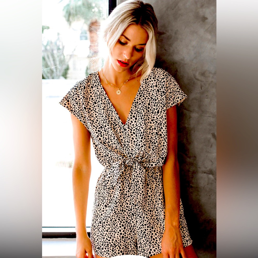 Vici Dills Leopard Romper